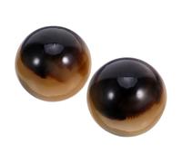 FRCOLOR 2pcs Resin Chinese Baoding Balls Hand Exercise Massage Spheres for Grip Strength Training Stress Relief Suitable for Seniors and Office Workers