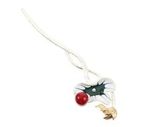 FRCOLOR 2pcs Retro Hairpin Clip Lotus Flower Hair Chopstick Traditional Hair Accessories for Women
