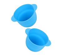 FRCOLOR 2pcs Reusable Silicone Wax Warmer Liners Hair Removal Wax Pot Replacement Soft Skin-friendly Bowl for Easy Melting and Application at Home The Go