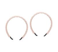 FRCOLOR 2pcs Rhinestone Headband Crystal Hairband for Women Elegant Headband for Holiday Parties