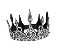 FRCOLOR 2pcs Royal Medieval Crown Headband Pu Cosplay Crown for Men Party Decor for King Coronation Events
