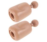 FRCOLOR 2pcs Scale Doll Neck Connector Peg Joint Plastic DIY Craft Accessory for Action Figures Stable Neck Adapter for Repairing and Customizing