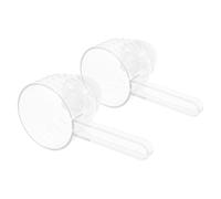 FRCOLOR 2pcs Scooping Funnel Powder Scoop Measuring Funnel Plastic Multi-use for Liquid Products and Shampoo Travel Business Trips