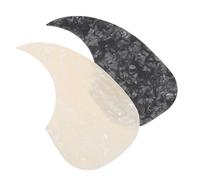 FRCOLOR 2pcs Self-adhesive Guitar Pickguard Cover Scratch Plate for Acoustic Electric Guitar Waterdrop Shaped String Instrument Accessory