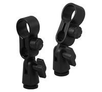 FRCOLOR 2pcs Shock Mount Microphone Clip Mic Clamp Holder Angle for Levitt Live Streaming Podcast Recording