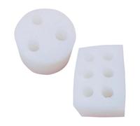 FRCOLOR 2pcs Silicone Candle Molds for DIY Wax Making, Mini Cylinder and Twisted Pillar Shapes with Lightweight Material and Detailed Texture Finish, for Outdoor Crafts and Clay Craft