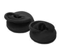 FRCOLOR 2pcs Silicone Ear Models for Piercing Practice and Jewelry Display Soft Flexible Fake Ears Portable and Versatile for Salons and Beginners