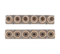 FRCOLOR 2pcs Silicone Electronic Keyboard Contact Pads, 6-key Conductive Rubber Repair Strips for Electronic Piano and Organ Replacement, Sturdy Silicone Key Contact Mats for Keyboard