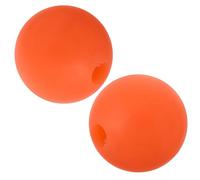 FRCOLOR 2PCS Silicone Tuning Fork Holder Smooth Ball End Stand for Meditation Sound Therapy Yoga Secure Grip Repair Part Compatible with Various Tuning Forks Orange