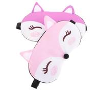 FRCOLOR 2pcs Sleep Mask for Boys and Girls Girls Fox Animal Eye Mask Adjustable Strap Night Sleeping