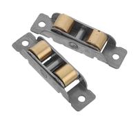 FRCOLOR 2pcs Sliding Door Pulley Ultra-Quiet Ball Bearing Rollers Metal Sliding Window Track Replacement for Patio Doors Home Office Wear-Resistant Assembly