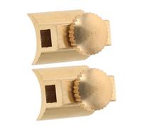 FRCOLOR 2pcs Small Brass Musical Screws Repair Kit for Flute Valve Base Support High Purity Copper Instrument Parts Easy to Install with Smooth Surface Finish