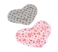 FRCOLOR 2Pcs Small Pet Rest Pads Cotton Hamster Nest Cushions Warm Winter Sleeping Mats for Guinea Pigs Rabbits and Hedgehogs Cozy Lightweight Pet Bedding