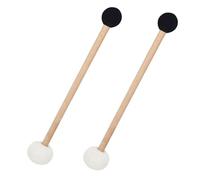FRCOLOR 2pcs Small Singing Bowl Mallets Double-ended Rubber and Felt Heads Tibetan Sound Bowl Strikers Suitable for Meditation and