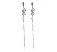 FRCOLOR 2pcs Snake Hair Silver Hairpins Chinese Hair Accessories Minimalist Women's Jewelry