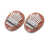 FRCOLOR 2pcs Solid Wood Thumb Piano Mini Finger Piano Keys Kalimba Instrument for Beginners Boys and Girls Christmas Birthday Music