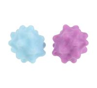 FRCOLOR 2pcs Spiky Massage Ball for Foot Arch and Muscle Release, Abs Material with Textured Nonslip Design, Deep Tissue Trigger Point Roller Massager Suitable for Yoga and Office Use