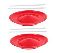 FRCOLOR 2pcs Spinning Plate with Juggling Sticks Lightweight Balanced Juggling Equipment for Circus Smooth Rotation Easy Control