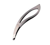 FRCOLOR 2pcs Stainless Steel Eyebrow Tweezers Slant Tip Precision Hair Removal Tool for Men and Women Eyebrow Plucker Grooming Essential for Facial Hair Trimming