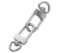 FRCOLOR 2pcs Stainless Steel Keychain Clips Swivel Snap Hooks with Lobster Claw Clasps for Jewelry Making Craft Projects and Bag Accessories Metal Hardware for Organizing Keys and Small