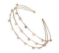 FRCOLOR 2pcs Star Rimmed Hairband Decor Fashion Headband for Girls Rhinestone Star Hair Adorn Hair Adorn for Parties
