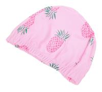FRCOLOR 2pcs Swim Caps Pink Fabric Swim Hat with Anti-skid Design and Lightweight Material for Bathing and Spa, Comfortable Swimming Caps with Cute Pineapple Pattern