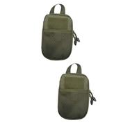 FRCOLOR 2pcs Tactical Scissor Pouch Storage Bag for Cell Phone Pouch - Kit Medical Bag Emergency Portable for Outdoor