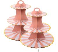 FRCOLOR 2pcs Tiered Cake Paper Stand 3 Tier Paper Dessert Display