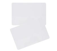 FRCOLOR 2pcs Tinplate Blank Signs Blank Metal Signs for Creating with Pre-drilled Holes Silver Color Easy Installation Enhanced Visibility for Storefronts and Outdoor Use