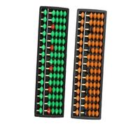 FRCOLOR 2pcs Traditional Abacus Row Counting Tool for Childrens Educational Mental Arithmetic Portable Design for Numeracy and Brain Development Skills