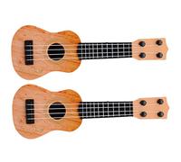 FRCOLOR 2Pcs Ukulele Musical Instrument for Realistic Simulation Guitar for Ages Safe and Sturdy Plastic Design for Music Introduction and Home Decor