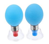 FRCOLOR 2Pcs Vacuum Cupping Tool Negative Pressure Acupressure Suction Cups for Body Therapy Simple Cupping Device for Muscle Relief
