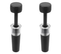 FRCOLOR 2pcs Vacuum Pump Wine Stopper Silicone Airtight Seal Preserver for Wine Beer Bottles Professional Vacuum Sealing Caps to Extend Freshness for Home Bar and Restaurant Use
