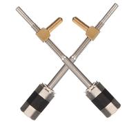FRCOLOR 2pcs Violin Bow Frog Screws Metal Repairing Parts Durable Wear Resistant Practical Violin Bow Accessories Easy to Install for Maintenance