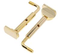 FRCOLOR 2Pcs Violin Chin Rest Screws Brass Replacement Parts with Golden Finish Easy to Maintain and Prevent Violin from Falling