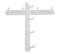 FRCOLOR 2pcs Wall-Mounted Hanger Row Hooks Adhesive Abs Material Easy to Paste Contemporary Style for Back of The Door Home Decor Organizing