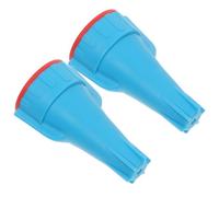 FRCOLOR 2pcs Waterproof Wire Connectors Spiral Electrical Cable Connectors Sealed Design Easy Installation Blue Plastic for Outdoor Industrial Applications