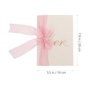 FRCOLOR 2pcs Wedding Vow Cards with Fine Paper Texture Romantic Pink Design for Wedding and Theme Party Handy and Delicate Marriage Vow Book with Beautiful Appearance Assorted style