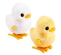 FRCOLOR 2Pcs Wind-up Animal Clockwork for Cute Jumping Plush Stimulating Visual Senses for Easter Birthdays and Party