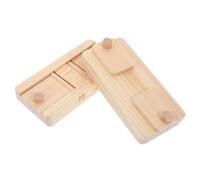 FRCOLOR 2pcs Wooden Foraging for Hamsters Small Animals Treats Hiding Tray Exercise Limb Strength Promote Healthy Eating for Guinea Pigs Rabbits