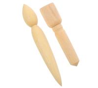 FRCOLOR 2pcs Wooden Teapot Spout Maker for Pottery Clay with Ergonomic Design and Comfortable Handling, Portable Tools for Artists and Experienced Artisans in Pottery Projects