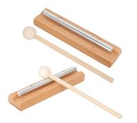 FRCOLOR 2Set Hand Bell Chimes for Yoga and Meditation Classroom Sound Therapy Instruments for Teachers Crisp Sound Reminder Chimes for Mindfulness Sessions
