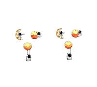 FRCOLOR 2sets 3pcs Kawaii Astronaut Brooches Portable Delicate Alloy Pins for Fashion Accessories Includes Hot Air Balloon Planet and Moon Designs Present for Students and Friends 3pcs*2