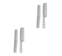 FRCOLOR 2sets Barber Comb Hairdressing Comb for Women Men's Static Hair Brush Teeth Styling Tool 2pcs*2