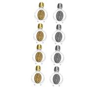 FRCOLOR 2sets Blessing Water Bottle Small Glass Holy Water Bottles for Catholic Home Worship 4pcs*2