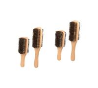 FRCOLOR 2sets Boar Bristle Brush for Men's Hair Double-Sided Detangler Soft Bristle Brush for Wet Hair 2pcs*2