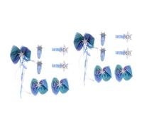 FRCOLOR 2sets Christmas Hairpin Set Big Bowknot Hair Clips Xmas Snowflake Hairpin Girls Hair Accessory Bow-knot Barrettes for Boys and Girls 7pcs*2