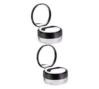 FRCOLOR 2sets Cosmetic Loose Powder Box Empty Loose Powder Container Translucent Revolution Case