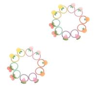 FRCOLOR 2sets Elastic Hair Ties Ponytail Holders Hair Bands for Girls Toddler Accessories 10pcs*2