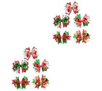 FRCOLOR 2sets Elegant Women Styling Hair Clip Bowknot Barrette Long Hair Decorative Hair Spring Clips Accessories 5pcs*2